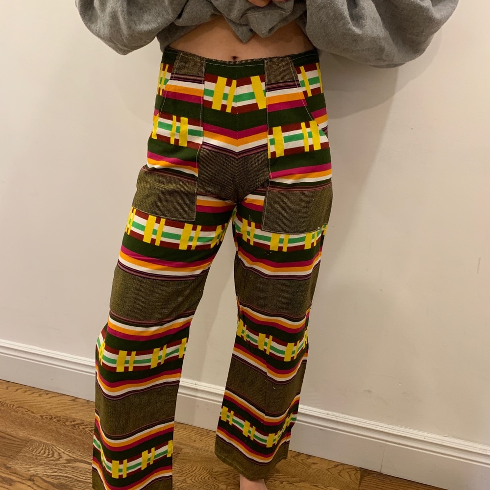 Custom African print cotton pants